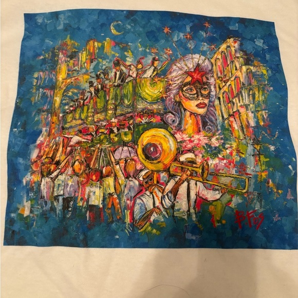 Heineken Becky Fos Mardi Gras T-shirt NWOT M - Picture 2 of 5